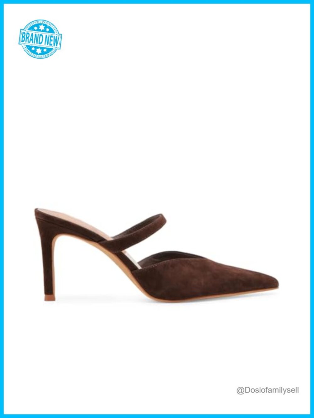 Pointed Toe Slip On Stiletto Heels Faux Leather Dressy Pumps for Women